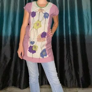 Vintage // Flower // Pactchwork // Tunic // Pastel
